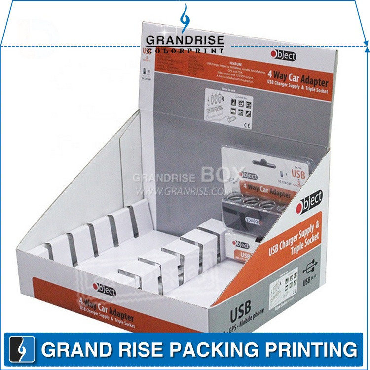 Custom Recycled Color Printed Cardboard Counter Paper Display Box