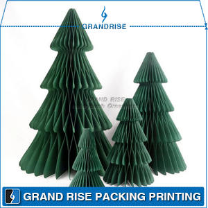 Hanging Honeycomb Paper Ornaments Christmas Tree Decorations