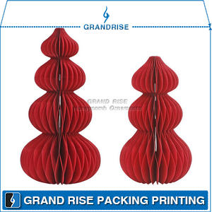 Thick Paper European and American Christmas Holiday Decoration Honeycomb Ball
