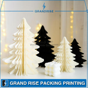 Honeycomb Paper Decorations Hanging Ornament For Christmas Tree 