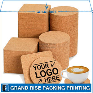 Wholesale Sublimation Blank MDF Round Square Cork Coasters
