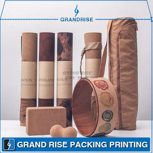 Eco Friendly Cork Yoga Mats Logo Natural Rubber Set Combination Cork Yoga Mat Customize