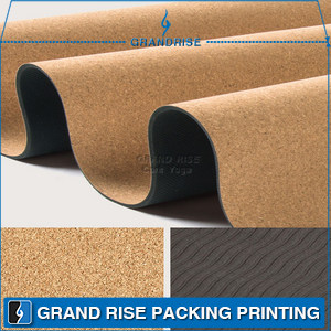 Eco Friendly Custom High Density High Quality Recycle Natural Cork Rubber Yoga Mat