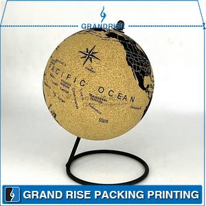Cork Globe Proper Size Decorative World Globe Home & Office Desktop